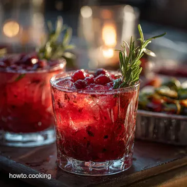 Thanksgiving cocktails: Fireside Cranberry Smash (Easy Batch) Recipe Card