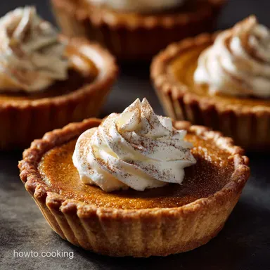 Mini Pumpkin Pies: Flaky Crust Individual Desserts for Fall Recipe Card