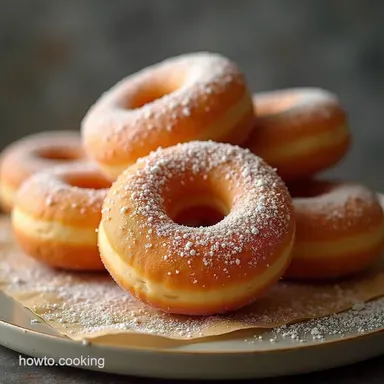 The Doughnut Darling Fluffy Fried Doughnuts with Sugar