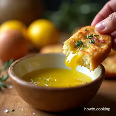 Best LemonThyme Olive Oil Dip with Warm Focaccia Recipe Card