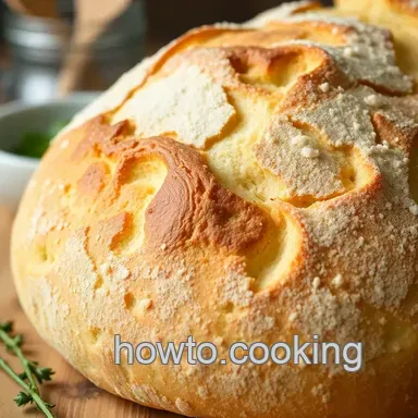 My Nan's Foolproof Crusty Bread Recipe (No Knead!) Recipe Card