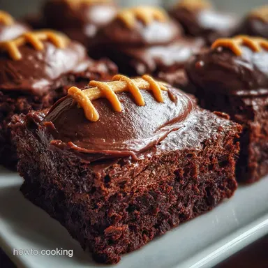 Touchdown Football Brownies with Frosting in 40 Min Recipe Card