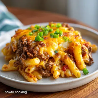 French Fry Casserole: Creamy Beef Bake in 35 Min Recipe Card