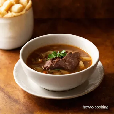 French Onion Short Rib Soup A Hug in a Bowl Recipe Card