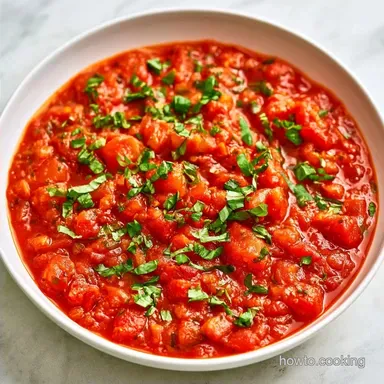 Tomato Sauce with Roma Tomatoes