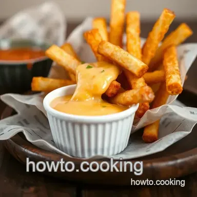 How to Make Crave-Worthy Fried Fries with Spicy Cheese Sauce Recipe Card