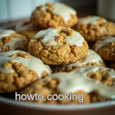 Delicious Frosted Oatmeal Cookies Recipe: Chewy and Irresistibly Sweet! Recipe Card