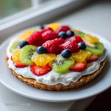 Fruit Pizza with Sugar Cookie Dough in 32 Minutes