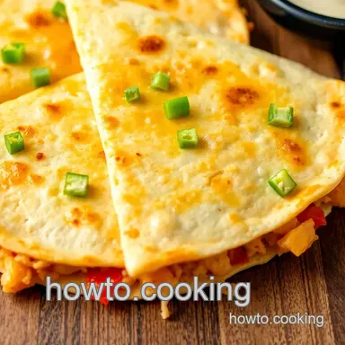 Quick and Cheesy Chicken Quesadillas: Fry in 25 Minutes! Recipe Card