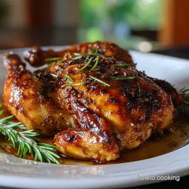 Galentines Roasted Chicken with Balsamic Glaze Recipe Card