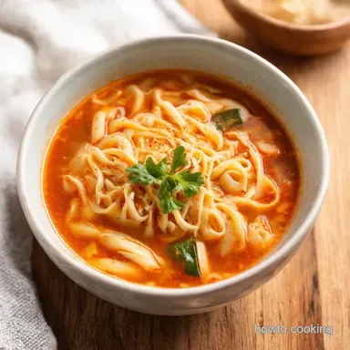 Garden Noodle Soup Veggie Comfort in a Bowl Recipe Card