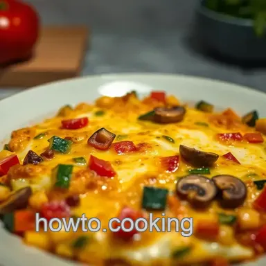 Easy Veggie &amp Cheese Egg Bake Recipe - Weekends Sorted!