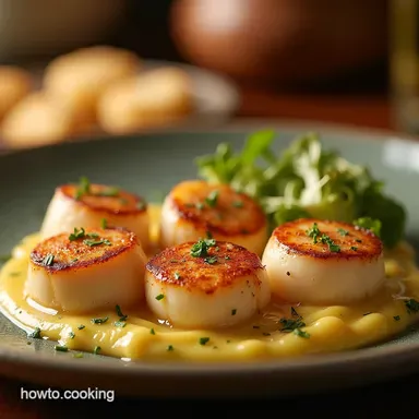 Garlic Butter Baked Scallops Easy Oven Recipe Recipe Card