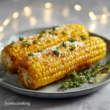 Corn on the Cob with Garlic Butter in 20 Mins Recipe Card