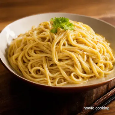 Easy Garlic Noodles Recipe Ready in 25 Minutes Recipe Card
