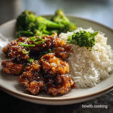 General Tso Chicken with Crispy Baked Finish