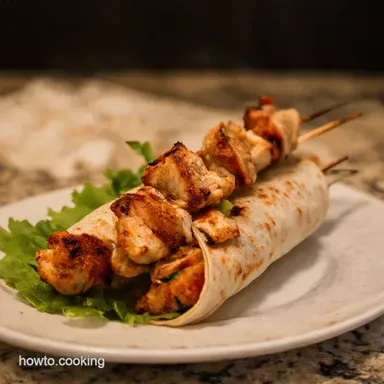 Authentic Greek Wrap Easy Chicken Souvlaki Recipe Recipe Card