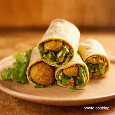 Get Your Wrap On Easy Homemade Falafel Wraps Recipe Card