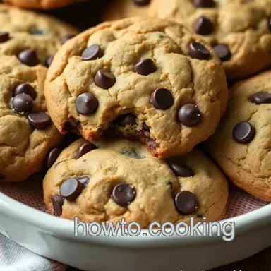 Gigantic Chocolate Chip Cookies: A Whimsical Delight to Share Recipe Card