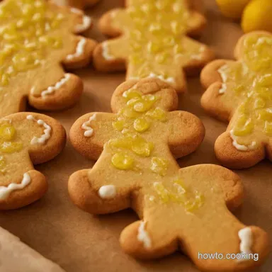 Gingerbread Men with Zesty Lemon Icing Xmas Cookie Recipes Recipe Card