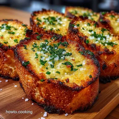Ultimate Garlic Bread Crostini Recipe Crispy Homemade Bites Recipe Card