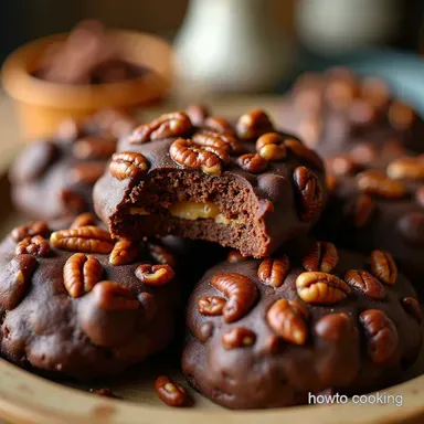Best Chocolate Pecan Turtle Clusters Recipe Gooey Easy Recipe Card