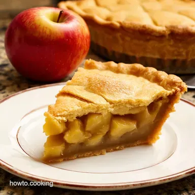 USA Food Grandma Oples Apple Pie An American Classic Recipe Card