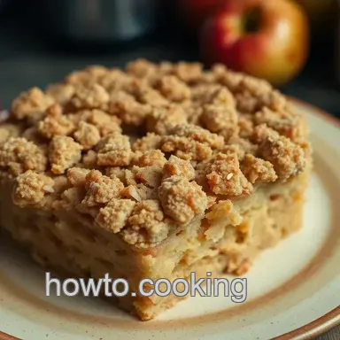 Grandma&#039 s Spiced Apple Crumble Cake Recipe