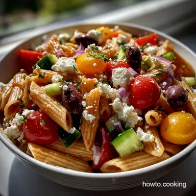 Greek Pasta Salad Recipe Best Flavorful Orzo Pasta Salad Recipe Card