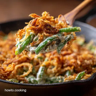 Green Bean Casserole: Ultimate Creamy, Crispy Shallot Recipe Recipe Card