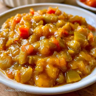 Green Tomato Piccalilli for 7 Pints Recipe Card
