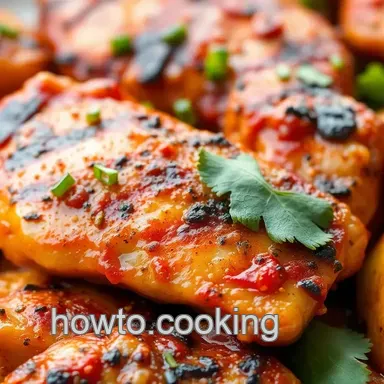 Grill Chicken with Flavorful Red Pepper Marinade