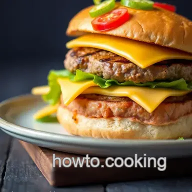 Easy & Juicy Grilled Beef Burger with Awesome Toppings: My Family Favorite Recipe Card