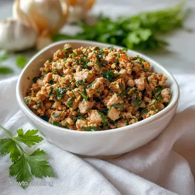 Ground Turkey Recipe with Garlic and Herbs in 20 Minutes