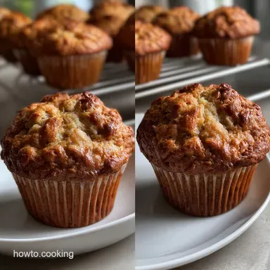 Healthy Banana Muffins: Fluffy & Low Fat Breakfast