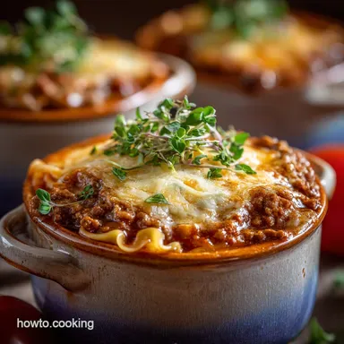 Healthy Lasagna Soup High Protein OnePot Comfort Ready in 50 Mins Recipe Card