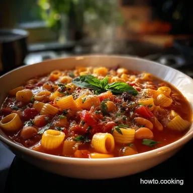 Pasta Fagioli Healthy Vegan Gluten Free Soup Recipe Card