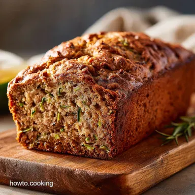 Healthy Zucchini Banana Bread The Ultimate Moist LowSugar Loaf Recipe Card