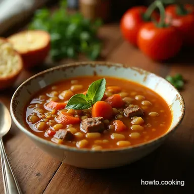 Beef Lentil Soup Proper Comfort Food Recipe Recipe Card