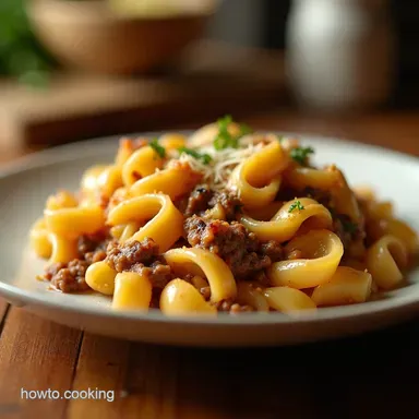 My GoTo Ground Beef Noodle Casserole Cheesy Comfort Recipe Card