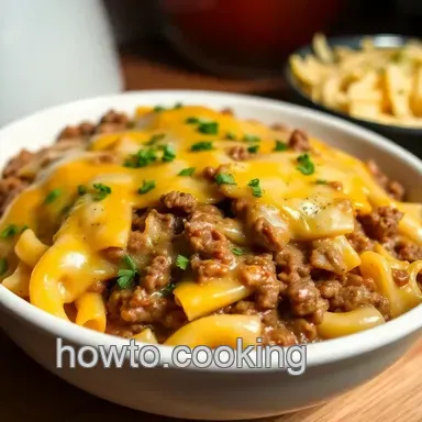 Cheesy Ground Beef Casserole: My Family's Go-To!