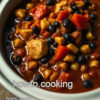 Hearty Crockpot Chicken Chili: A Cozy Hug in a Bowl Recipe Card