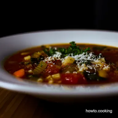 Classic Minestrone Soup Recipe A Taste of Italy Recipe Card