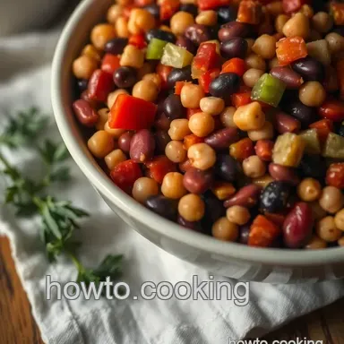 My Grandmother's Dense Bean Salad Recipe: A Delicious Sunday Favorite Recipe Card