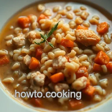 Hearty Orzo Chicken Soup: A Comforting Family Favorite Recipe Card
