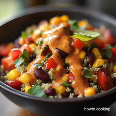 The Ultimate Quinoa Southwest Salad with Creamy Chipotle Brilliant for Meal Prep Recipe Card