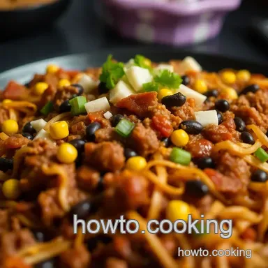 Hearty Taco Bake Recipe: Your New Family Favorite Comfort Food Recipe Card