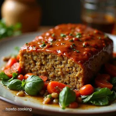 The Best Vegan Lentil Loaf Recipe with Smoky Glaze Recipe Card