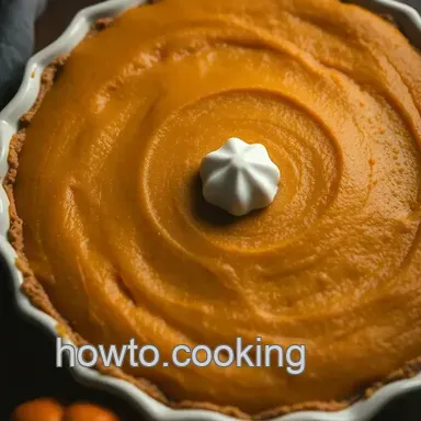 Heavenly Crustless Pumpkin Pie Recipe: A Cozy Autumn Treat Recipe Card