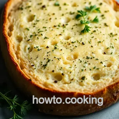Heavenly Homemade Garlic Bread presentation